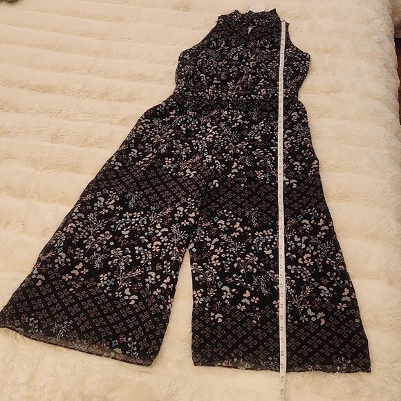 Ted Baker Black Hazel High-Neck Marcila Wide-Leg Jumpsuit Ted size 2-US size 4-6 - Picture 15 of 16